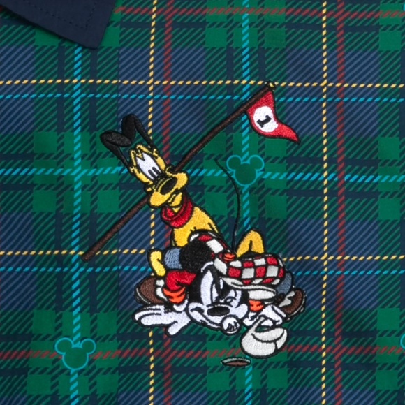 2025 Disney Parks Mickey Mouse & Friends Plaid Golf Zip Jacket Adult Size NEW - Picture 3 of 5